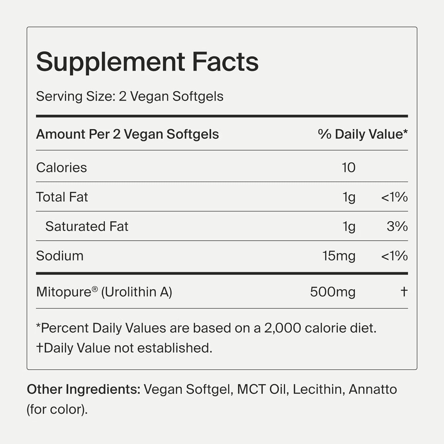 Mitopure Softgels Urolithin A